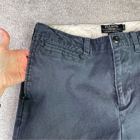 C.C. Filson Pants Men’s 32X27.5* Black Straight Twill Canvas Workwear - Picture 3 of 13